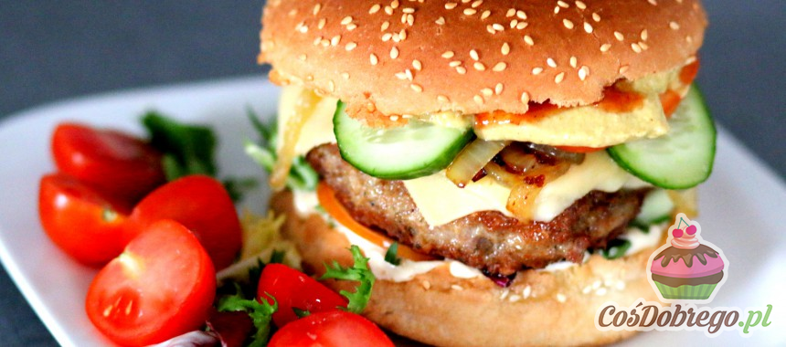Przepis na Hamburgery z mięsa wieprzowo–wołowego