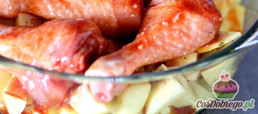 Przepis na Podudzia z kurczaka w miodzie i ketchupie