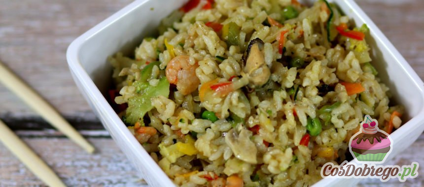Przepis na Smażony ryż z woka